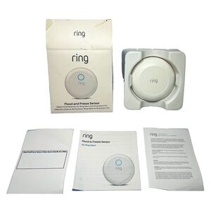 Ring Z Wave Alarm Flood and Freeze Sensor (4SF1S8-0EN0)  OEM White Smart Device